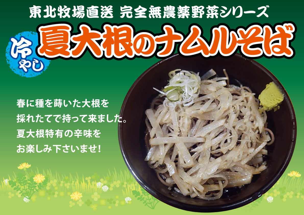 冷やし夏大根のナムルそば